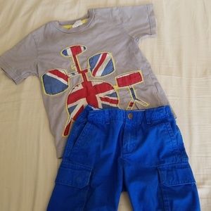 Mini Boden Crewcuts Shirt Shorts Bundle 5